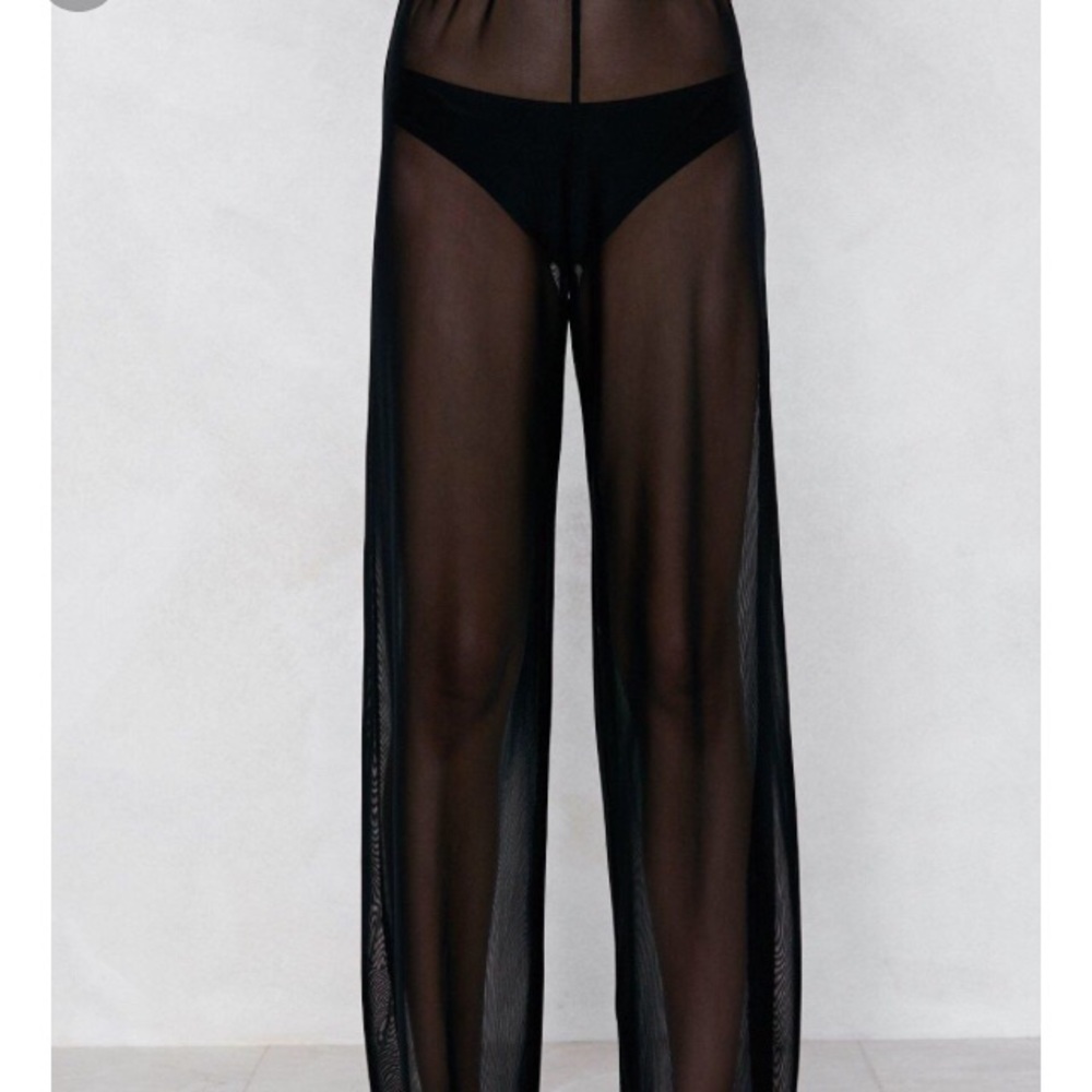 Sheer mesh pants! Perfect for swimwear cover ups!